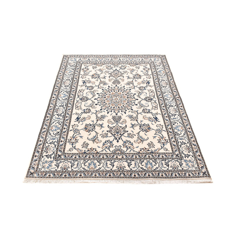 Alfombra persa - Nain - 198 x 143 cm - beige claro