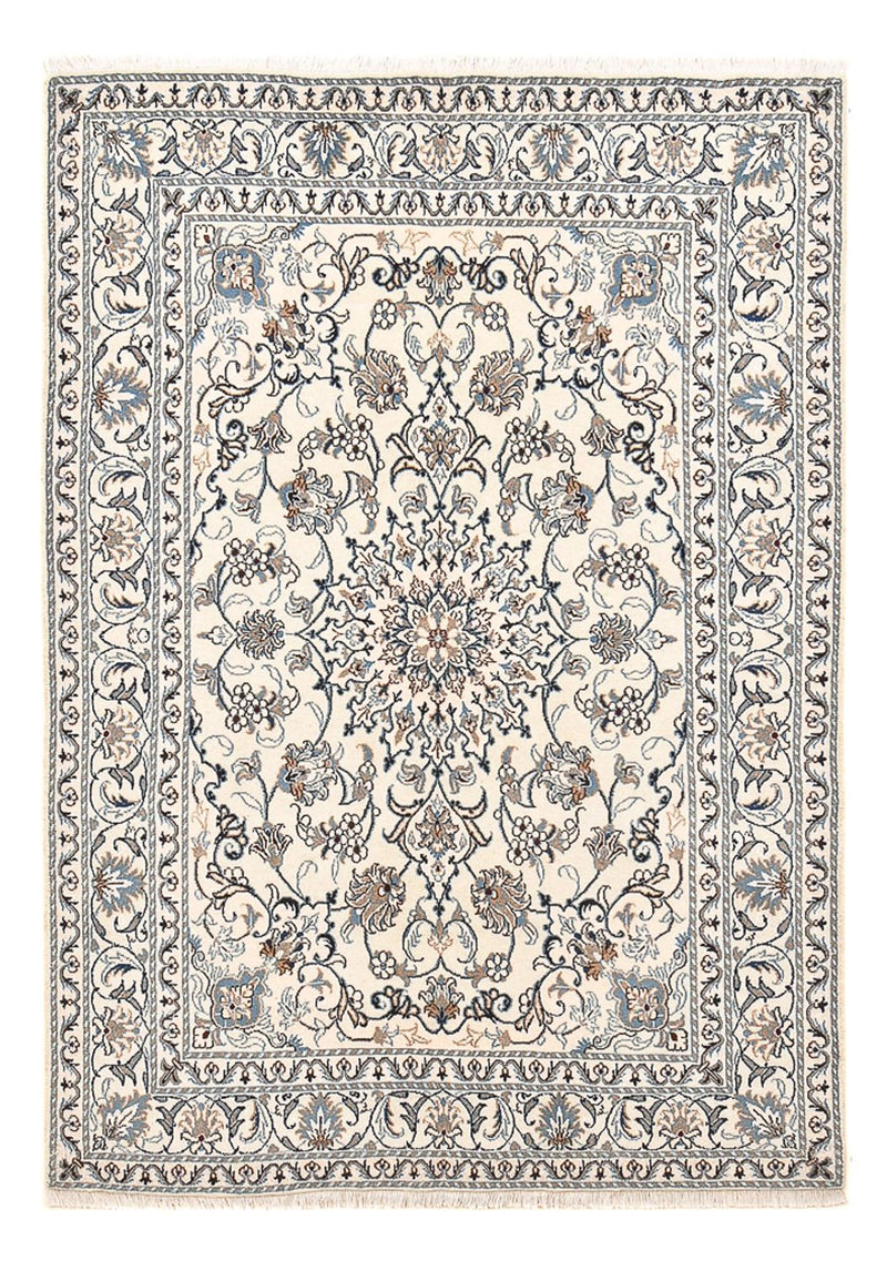 Alfombra persa - Nain - 207 x 149 cm - beige claro