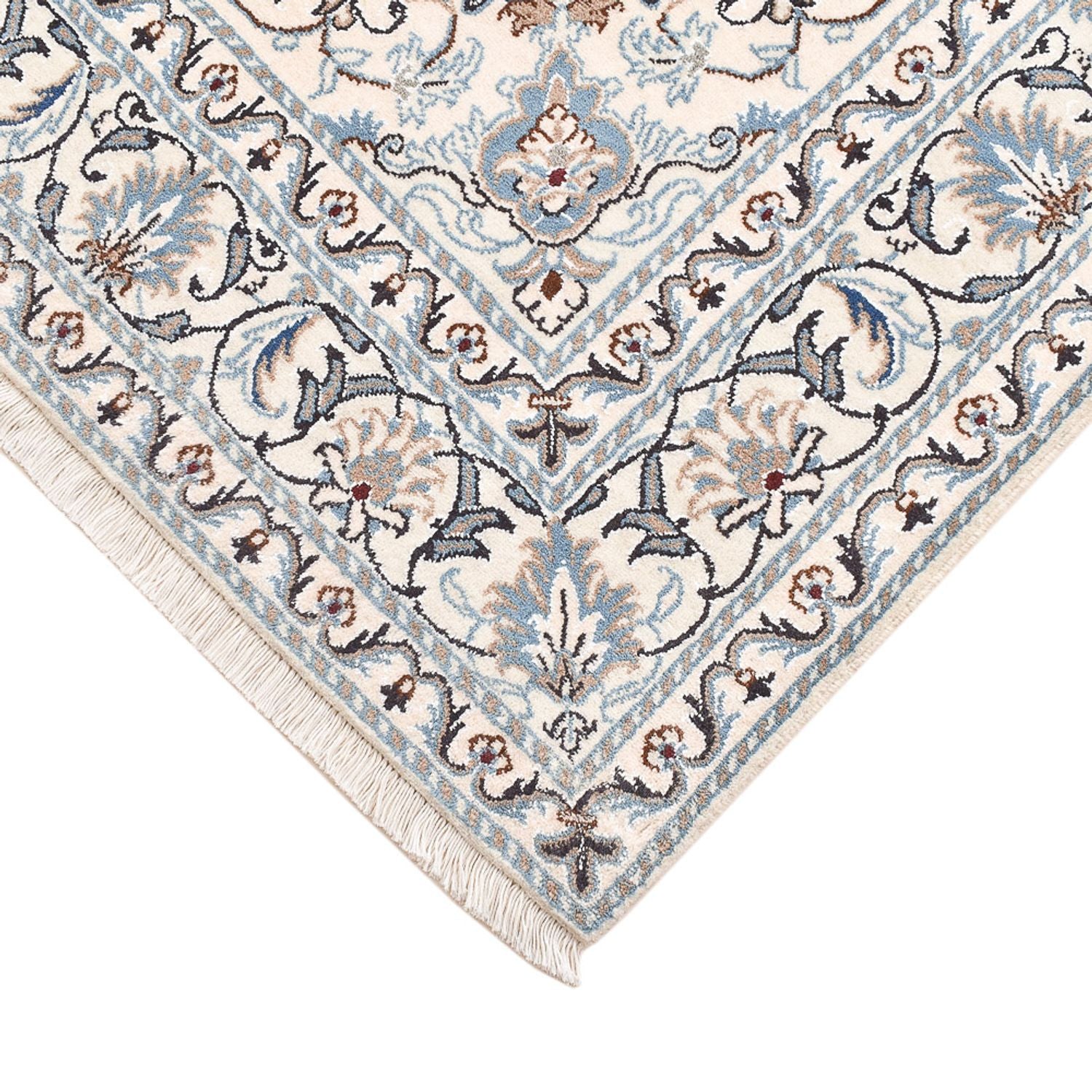 Alfombra persa - Nain - 207 x 149 cm - beige claro