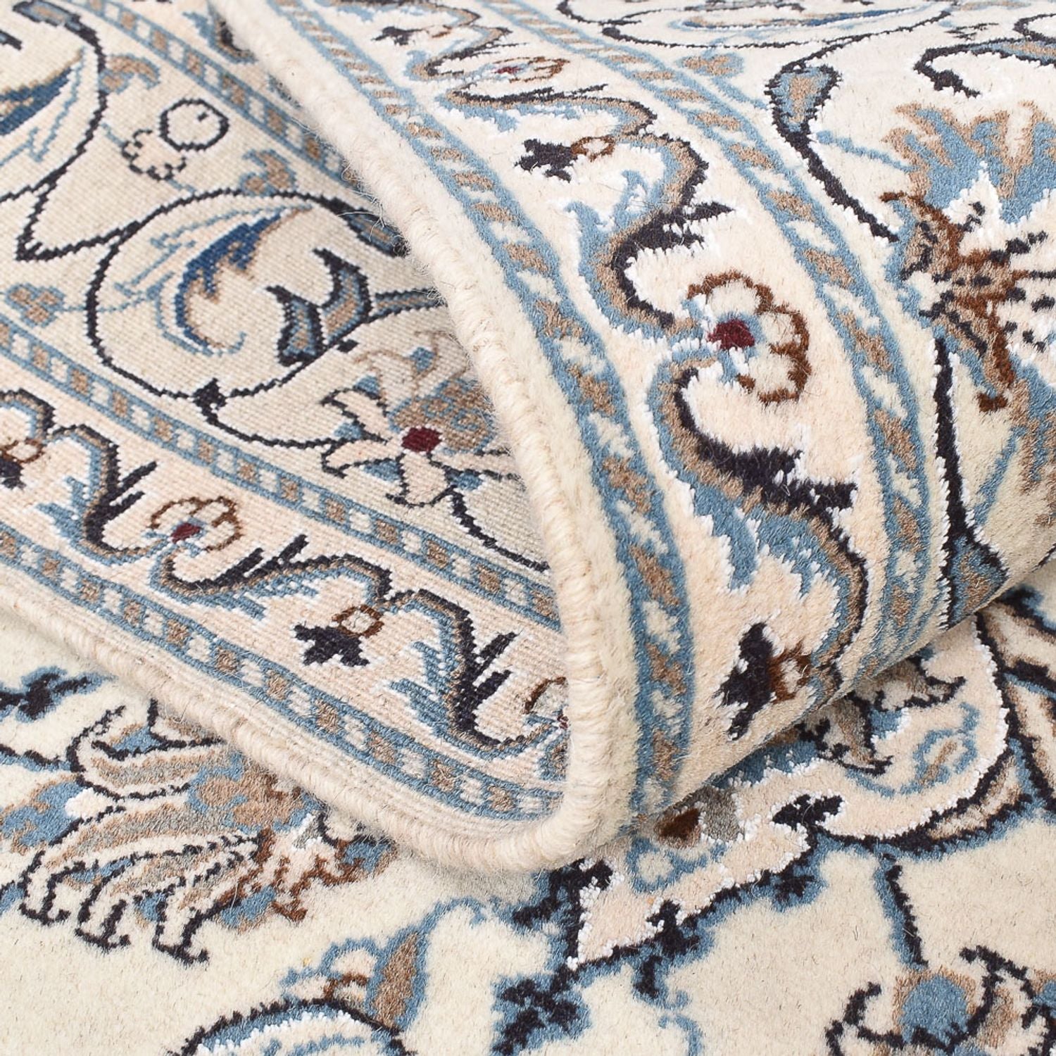 Alfombra persa - Nain - 207 x 149 cm - beige claro