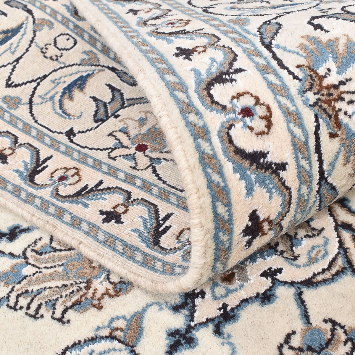 Alfombra persa - Nain - 207 x 149 cm - beige claro