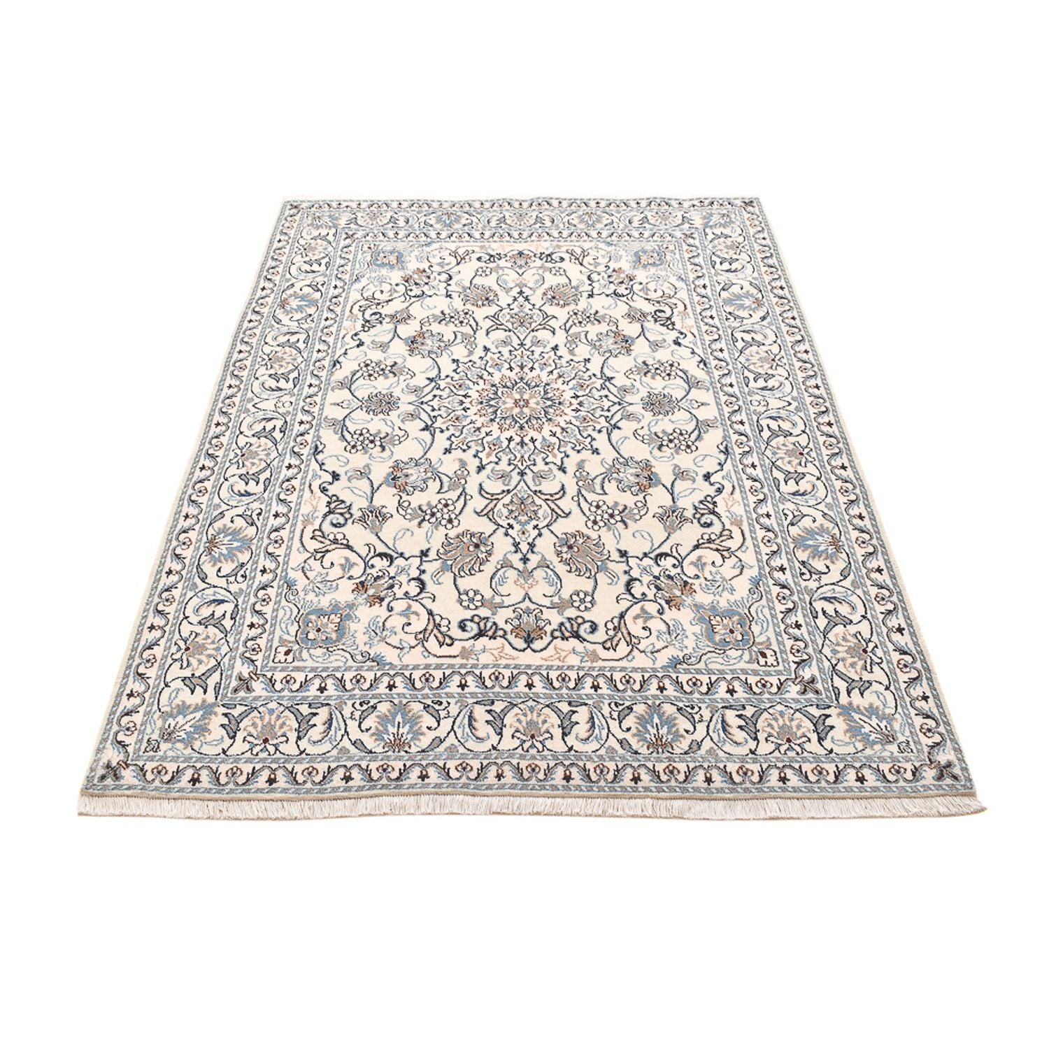 Alfombra persa - Nain - 207 x 149 cm - beige claro