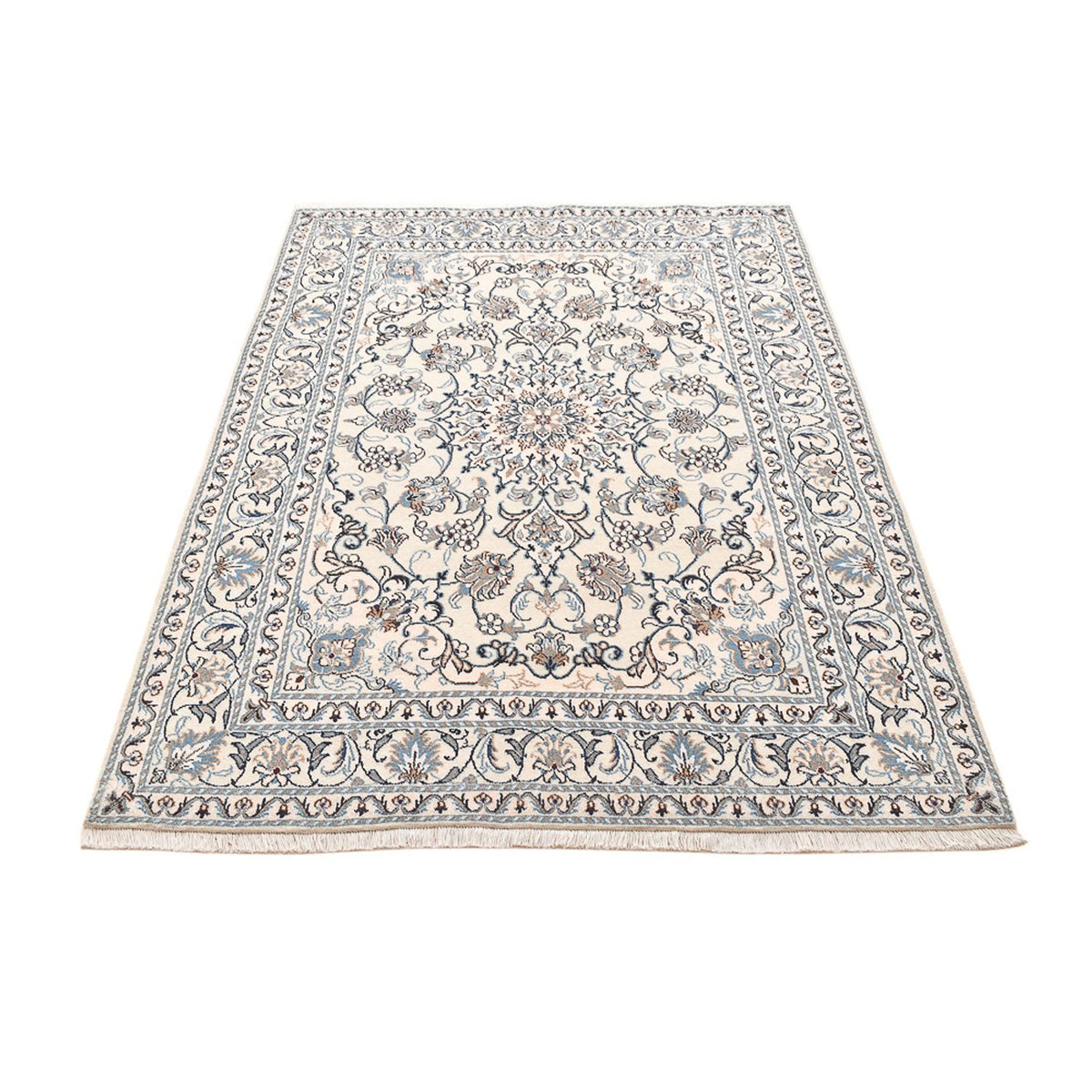 Alfombra persa - Nain - 207 x 149 cm - beige claro