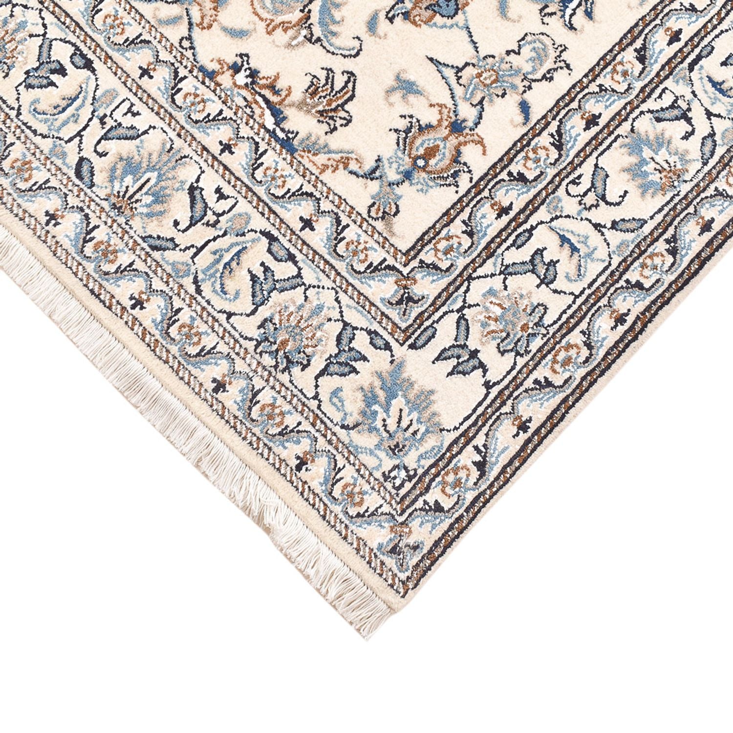 Alfombra persa - Nain - 195 x 147 cm - beige claro