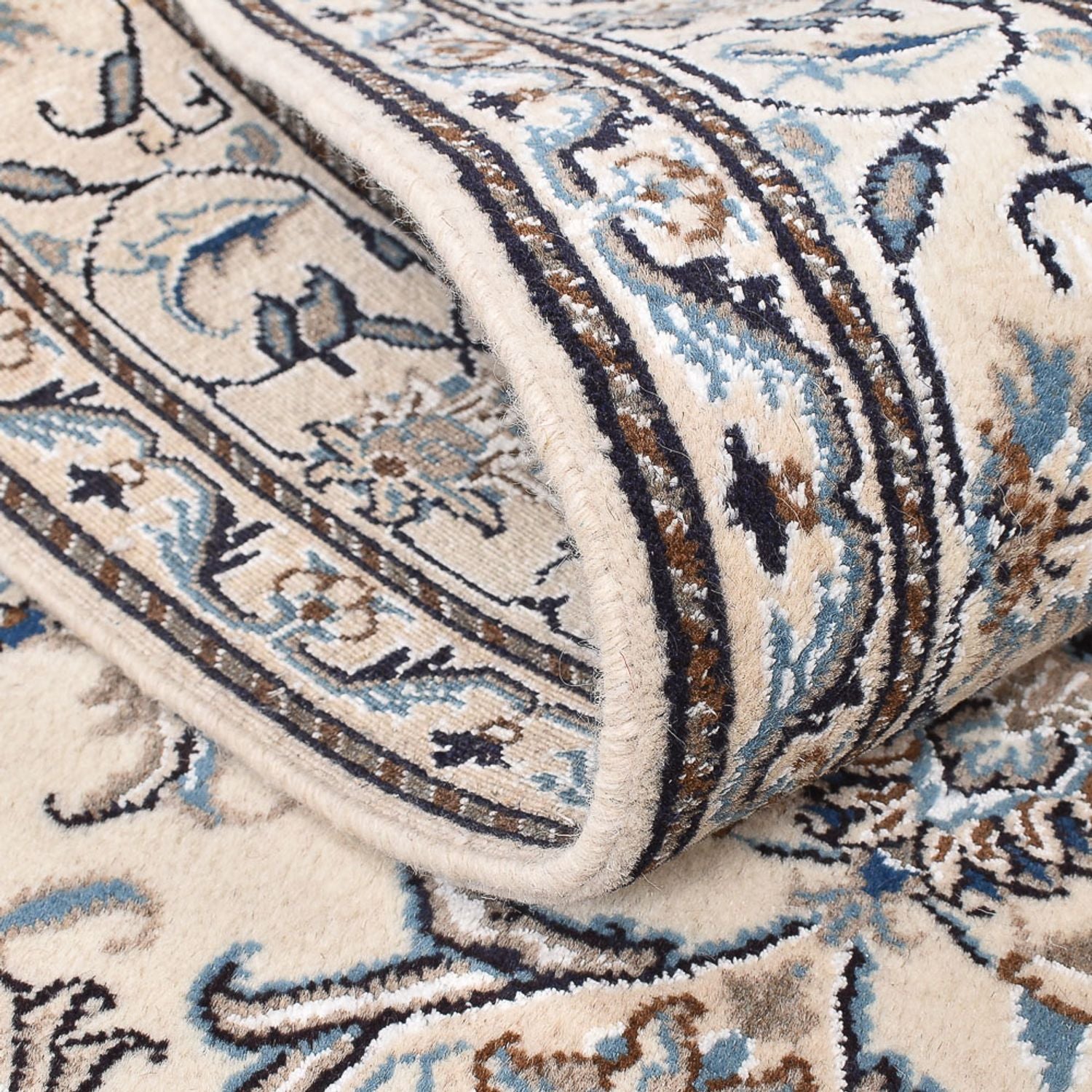 Alfombra persa - Nain - 195 x 147 cm - beige claro