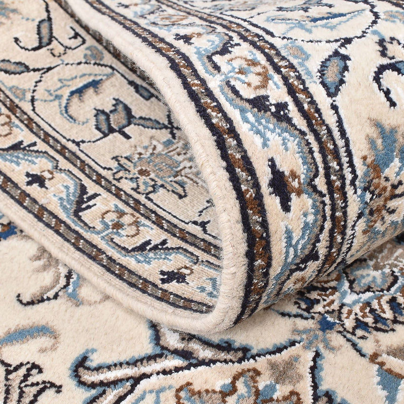 Alfombra persa - Nain - 195 x 147 cm - beige claro