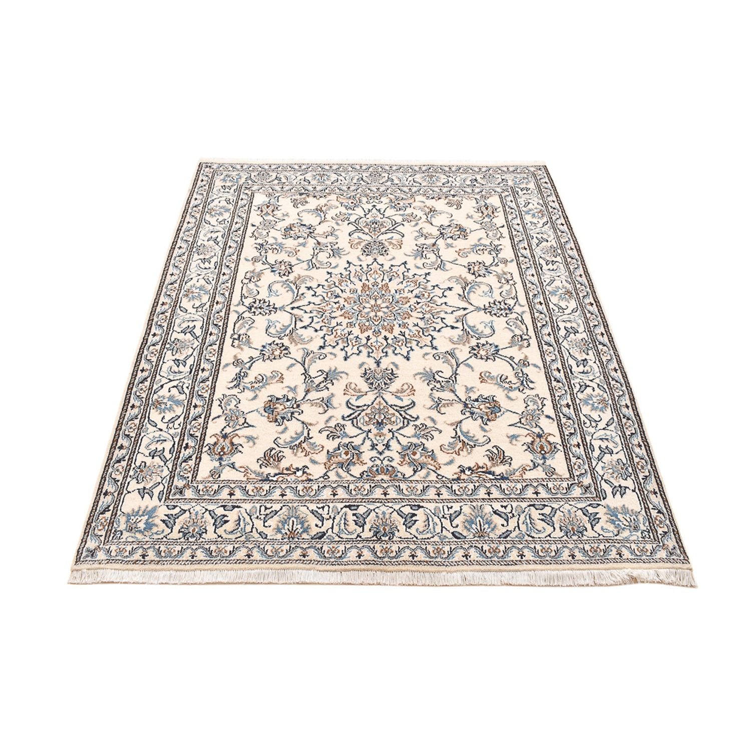 Alfombra persa - Nain - 195 x 147 cm - beige claro