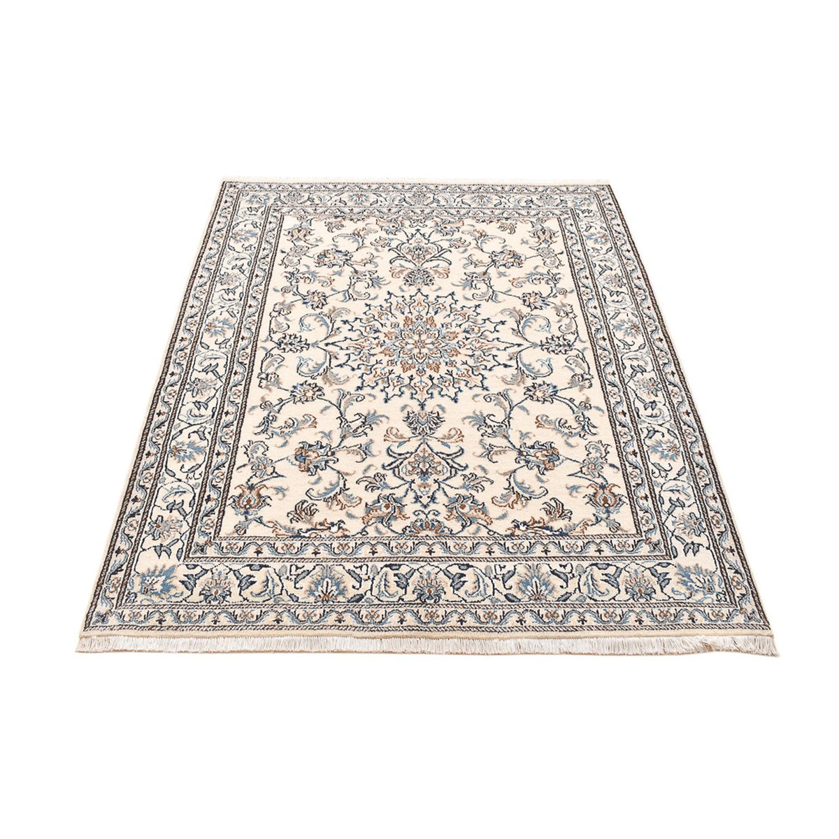 Alfombra persa - Nain - 195 x 147 cm - beige claro