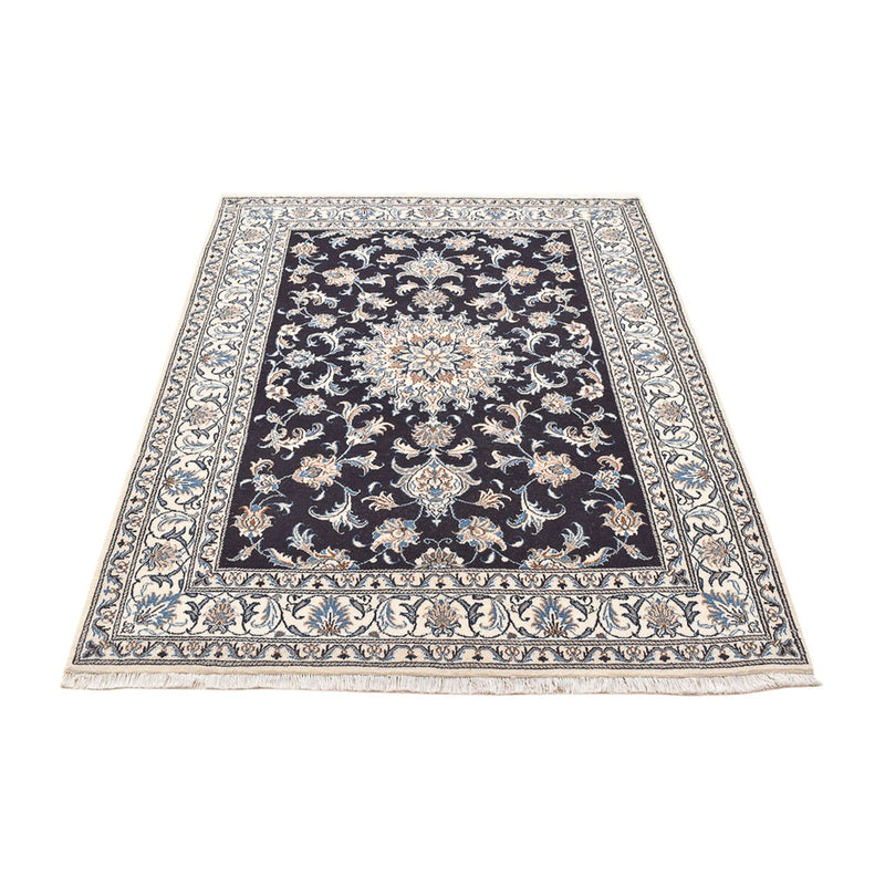 Alfombra persa - Nain - 195 x 147 cm - azul oscuro