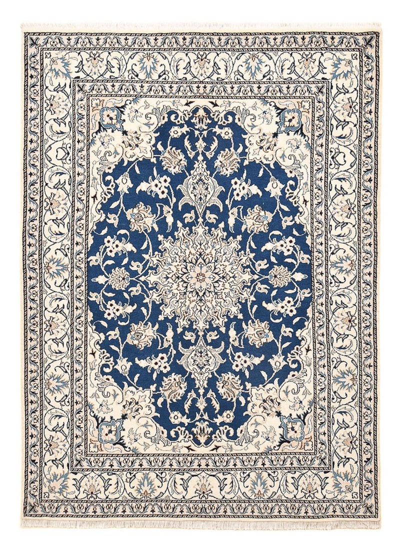 Alfombra persa - Nain - 205 x 149 cm - azul