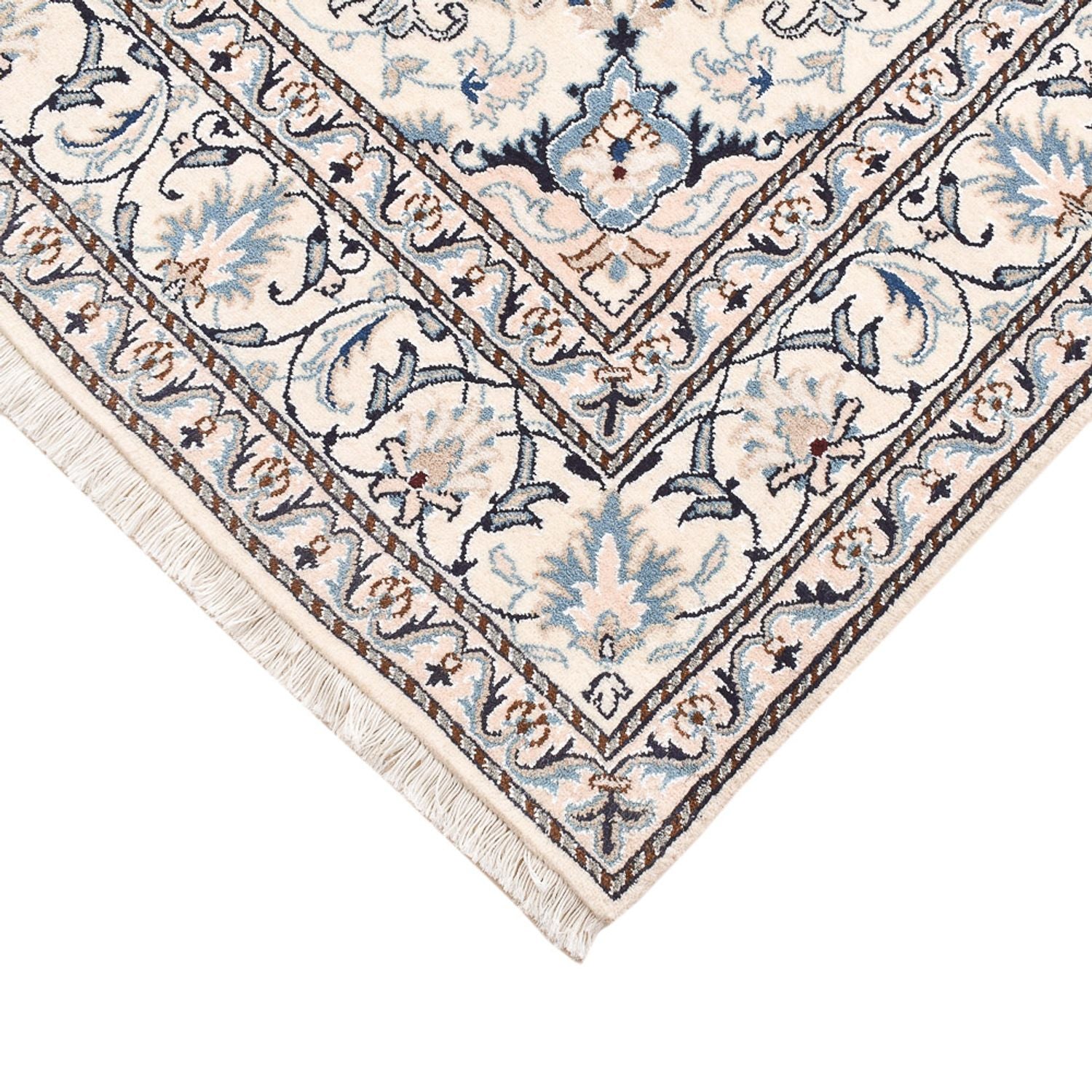 Alfombra persa - Nain - 205 x 149 cm - azul