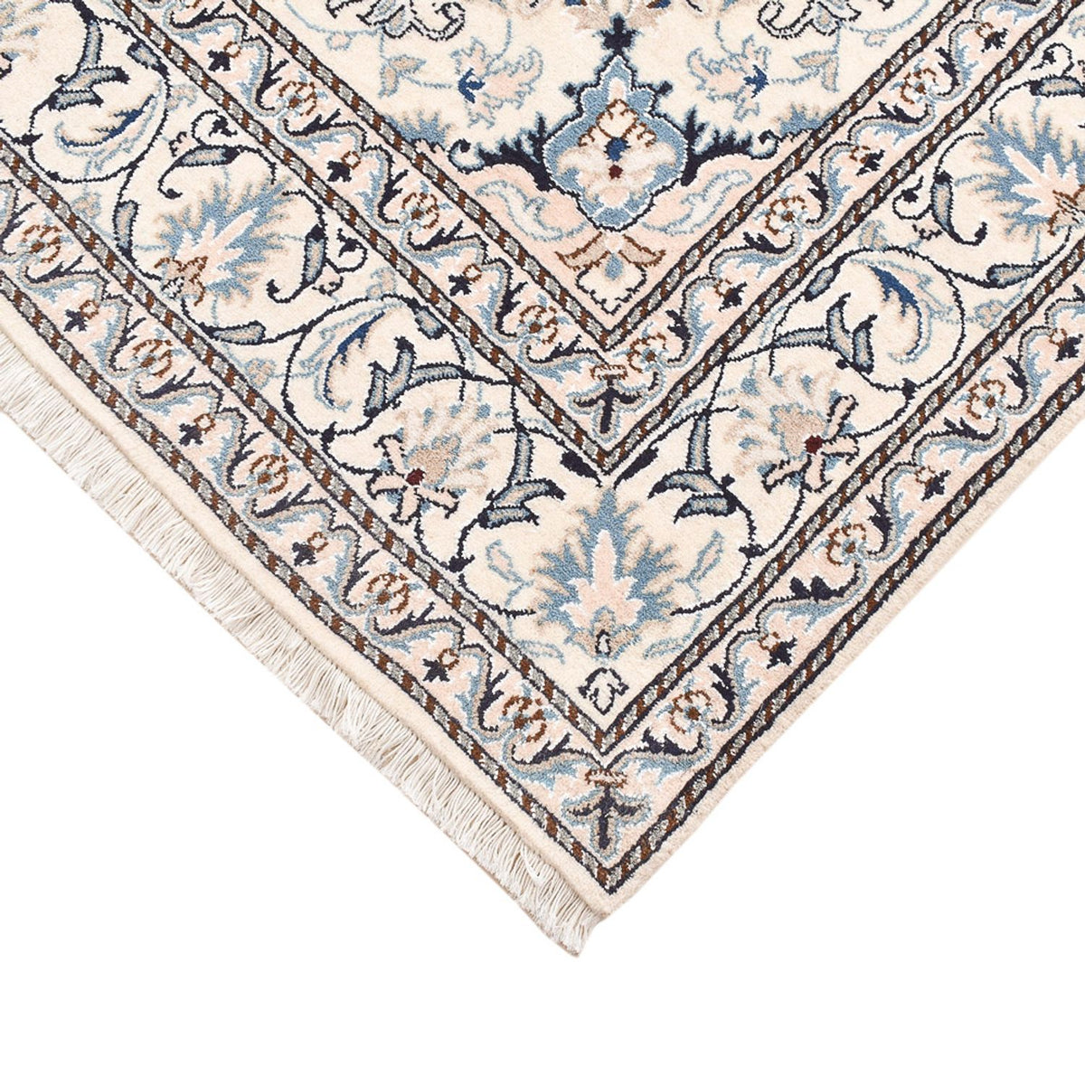 Alfombra persa - Nain - 205 x 149 cm - azul