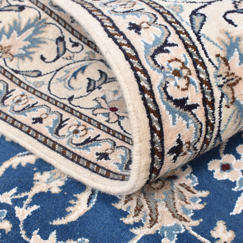 Alfombra persa - Nain - 205 x 149 cm - azul