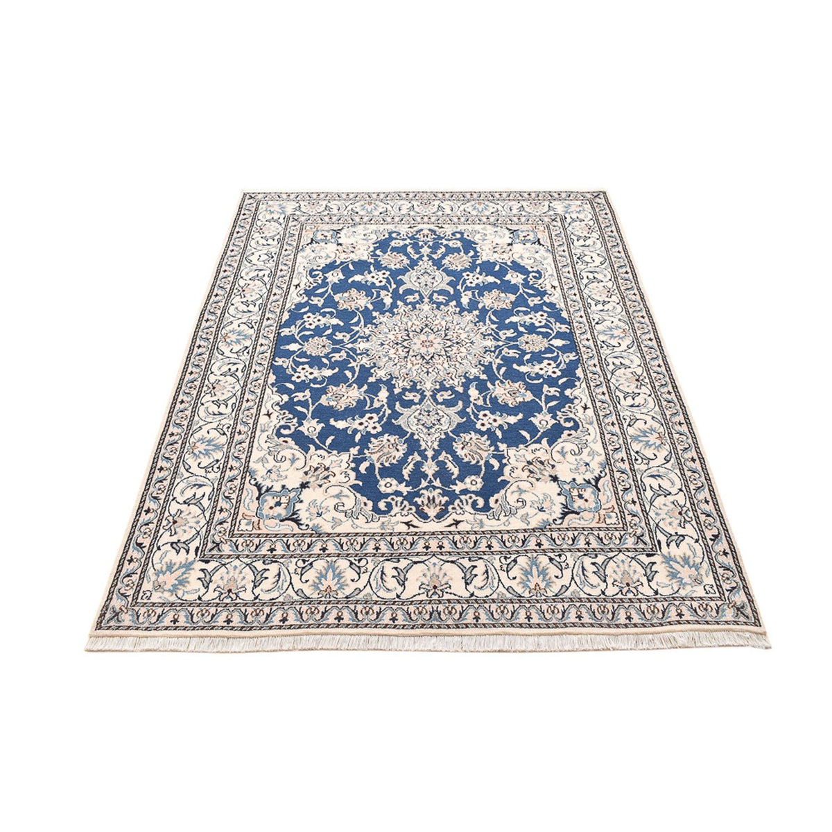 Alfombra persa - Nain - 205 x 149 cm - azul