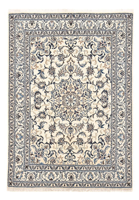 Alfombra persa - Nain - 201 x 145 cm - beige claro