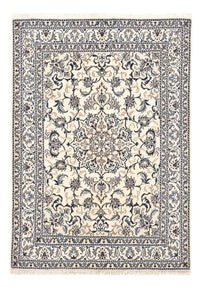 Alfombra persa - Nain - 201 x 145 cm - beige claro