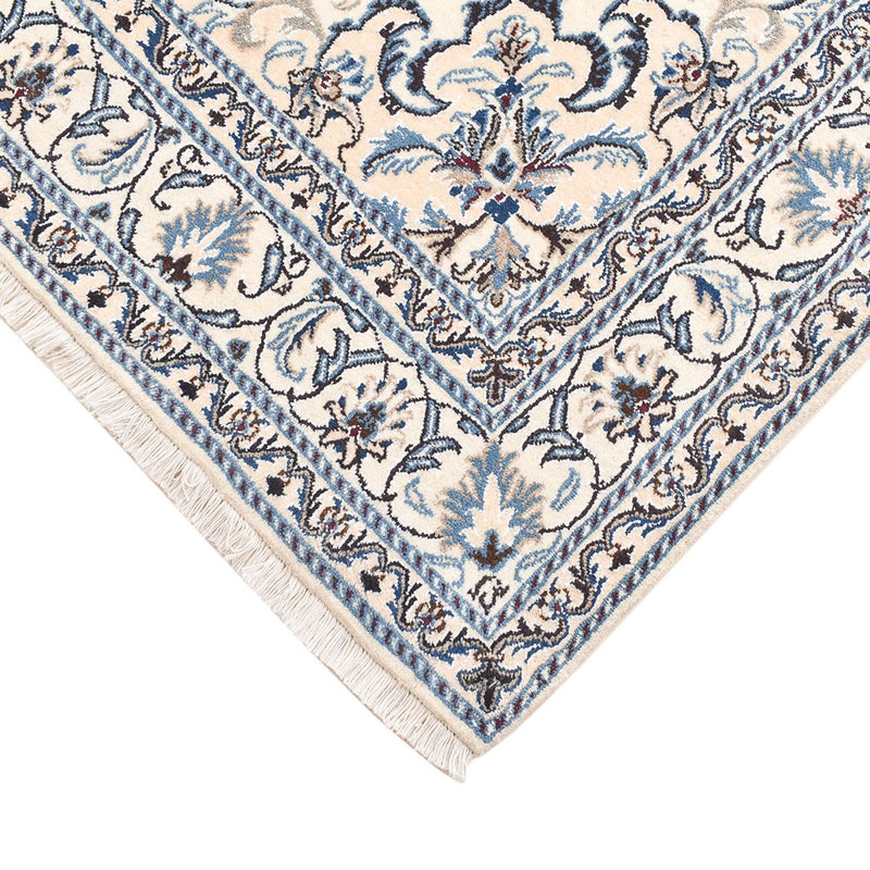 Alfombra persa - Nain - 201 x 145 cm - beige claro
