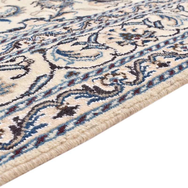 Alfombra persa - Nain - 201 x 145 cm - beige claro