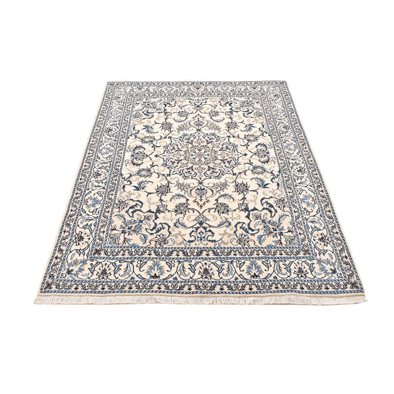 Alfombra persa - Nain - 201 x 145 cm - beige claro