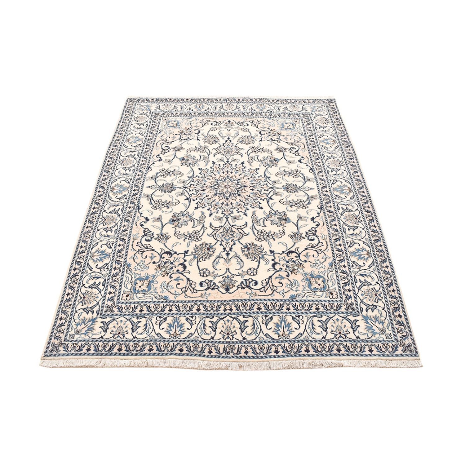 Alfombra persa - Nain - 207 x 152 cm - beige claro
