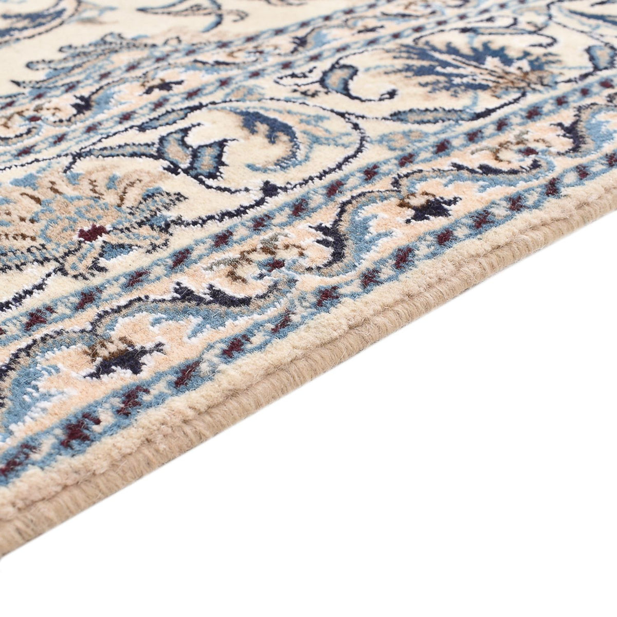Alfombra persa - Nain - 203 x 148 cm - beige claro