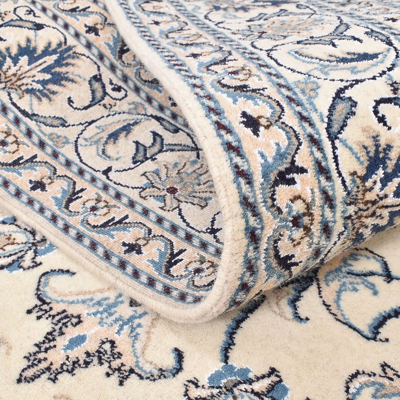 Alfombra persa - Nain - 203 x 148 cm - beige claro
