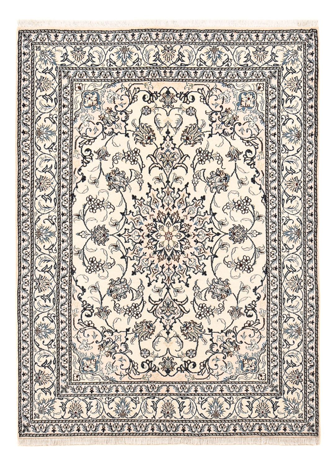 Alfombra persa - Nain - 200 x 148 cm - beige claro