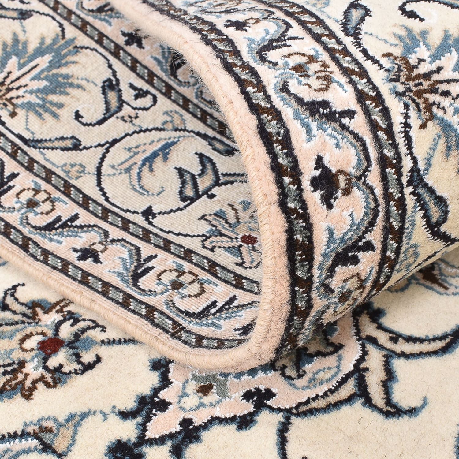 Alfombra persa - Nain - 200 x 148 cm - beige claro
