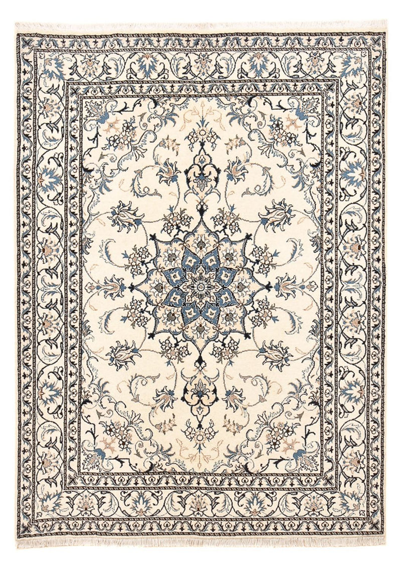 Alfombra persa - Nain - 204 x 151 cm - beige claro