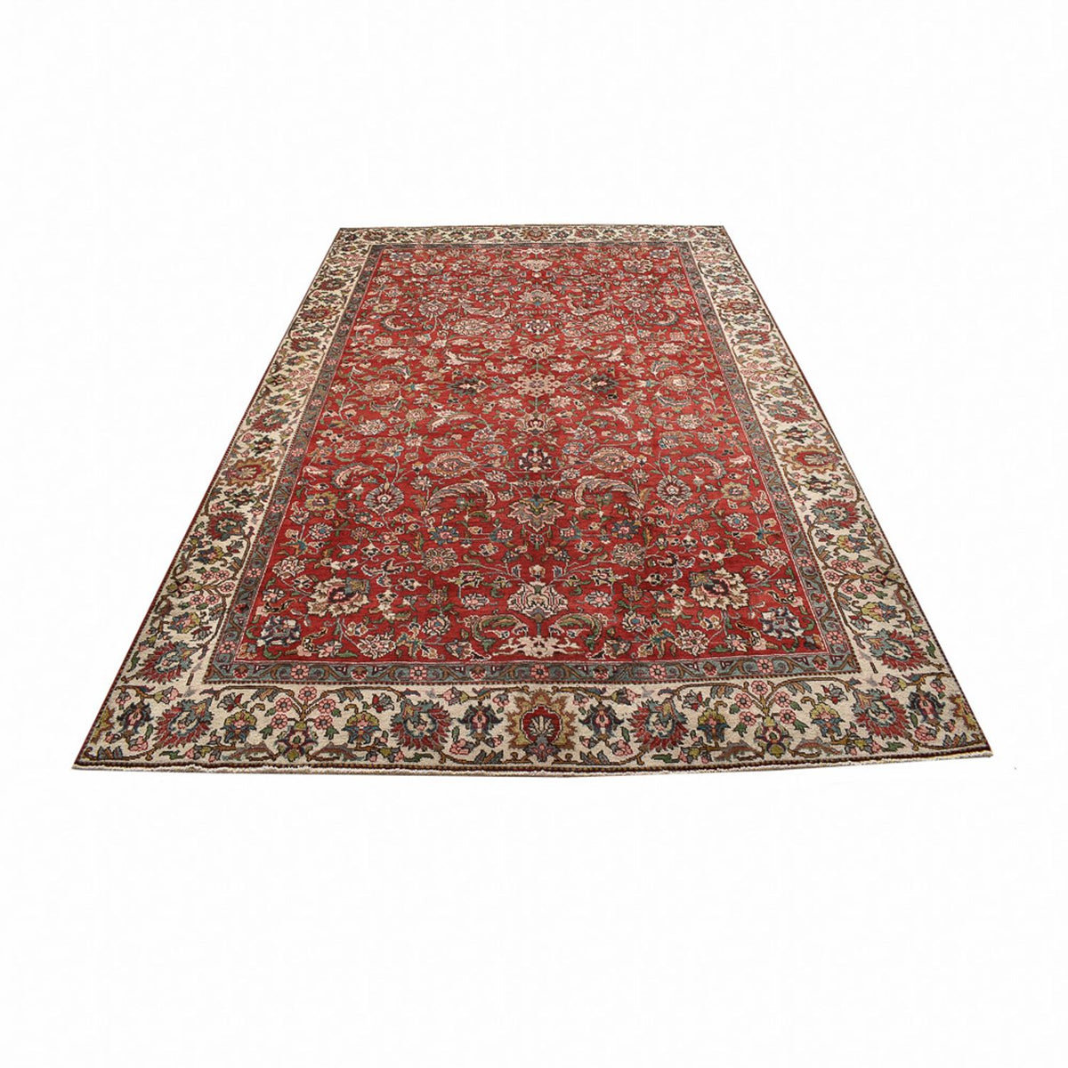 Alfombra persa - Tabriz - 322 x 209 cm - rojo