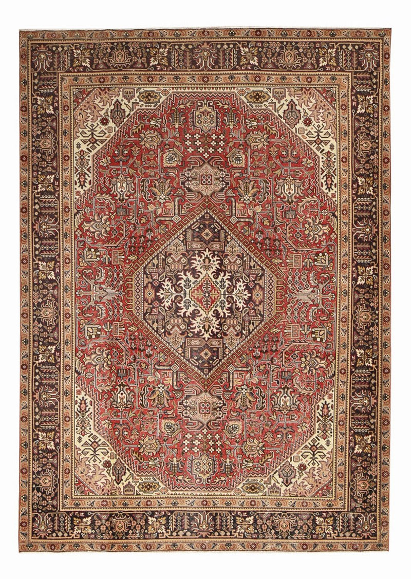 Alfombra persa - Tabriz - 348 x 245 cm - rojo claro