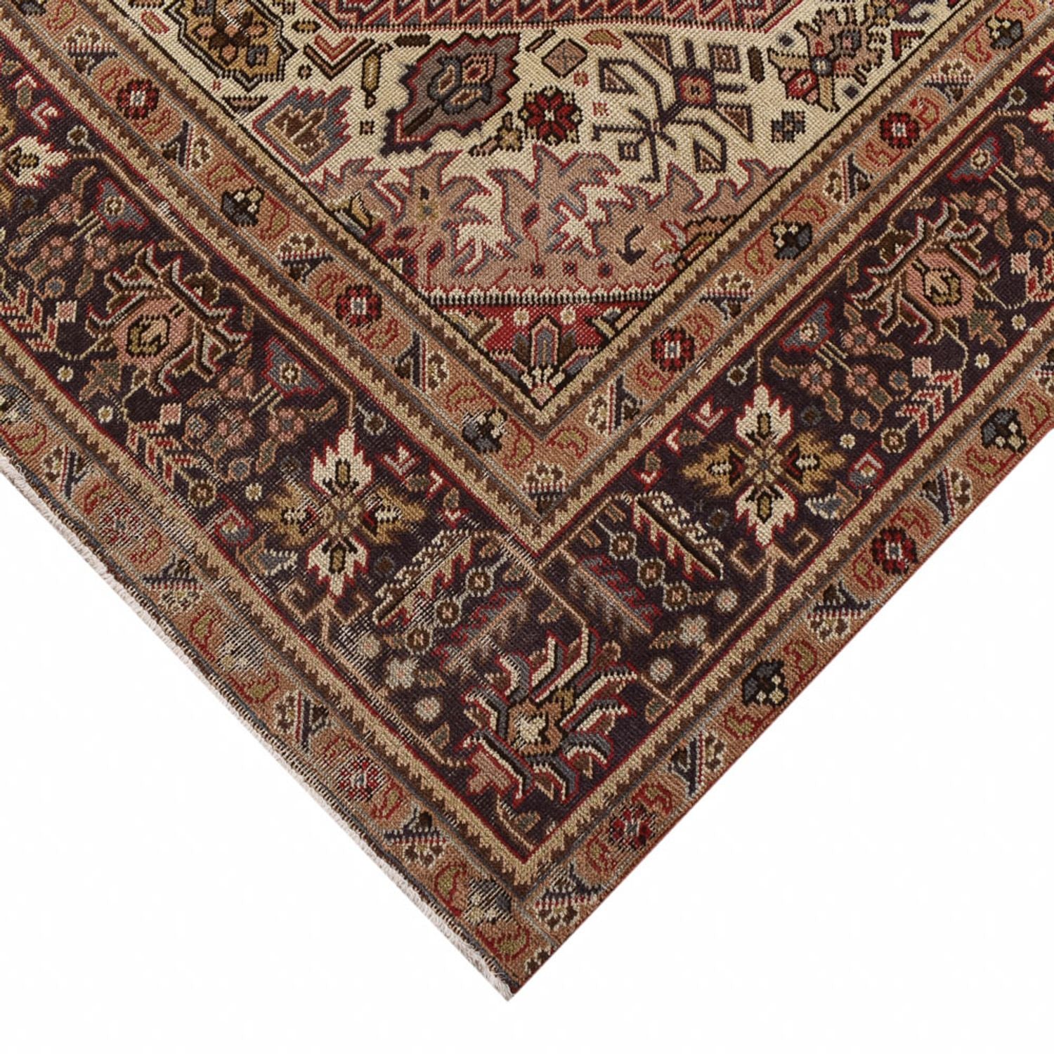 Alfombra persa - Tabriz - 348 x 245 cm - rojo claro