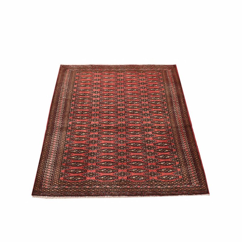 Alfombra Turkaman - 131 x 100 cm - rojo claro