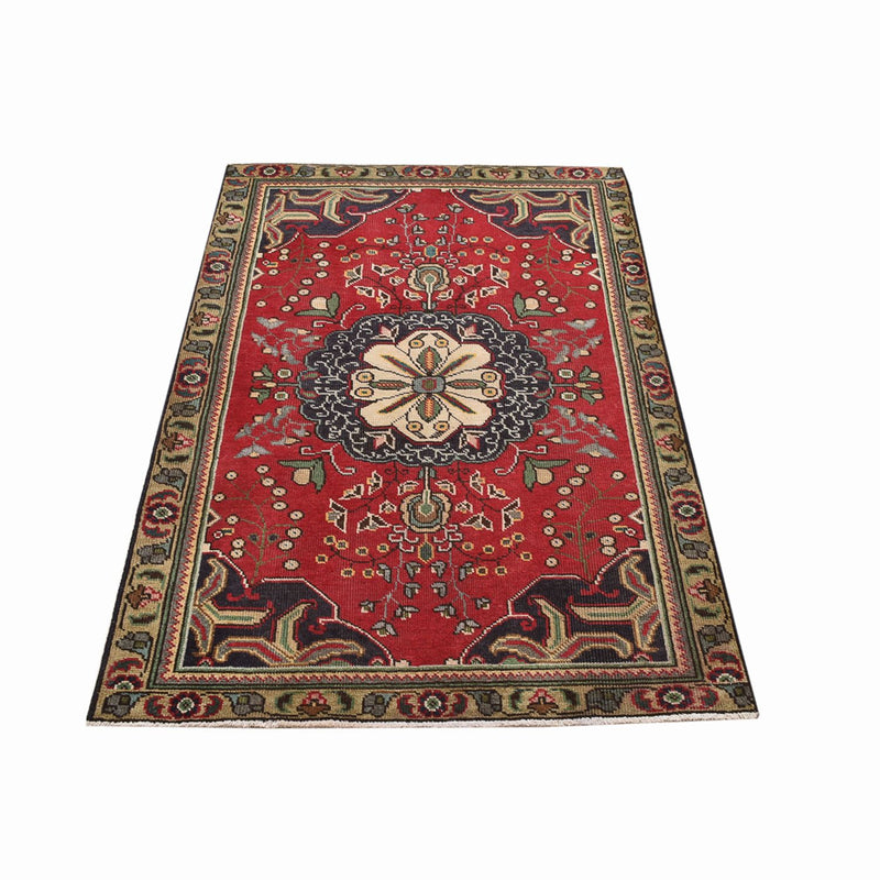 Alfombra persa - Tabriz - 155 x 100 cm - rojo