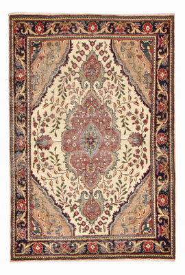 Alfombra persa - Tabriz - 146 x 98 cm - multicolor