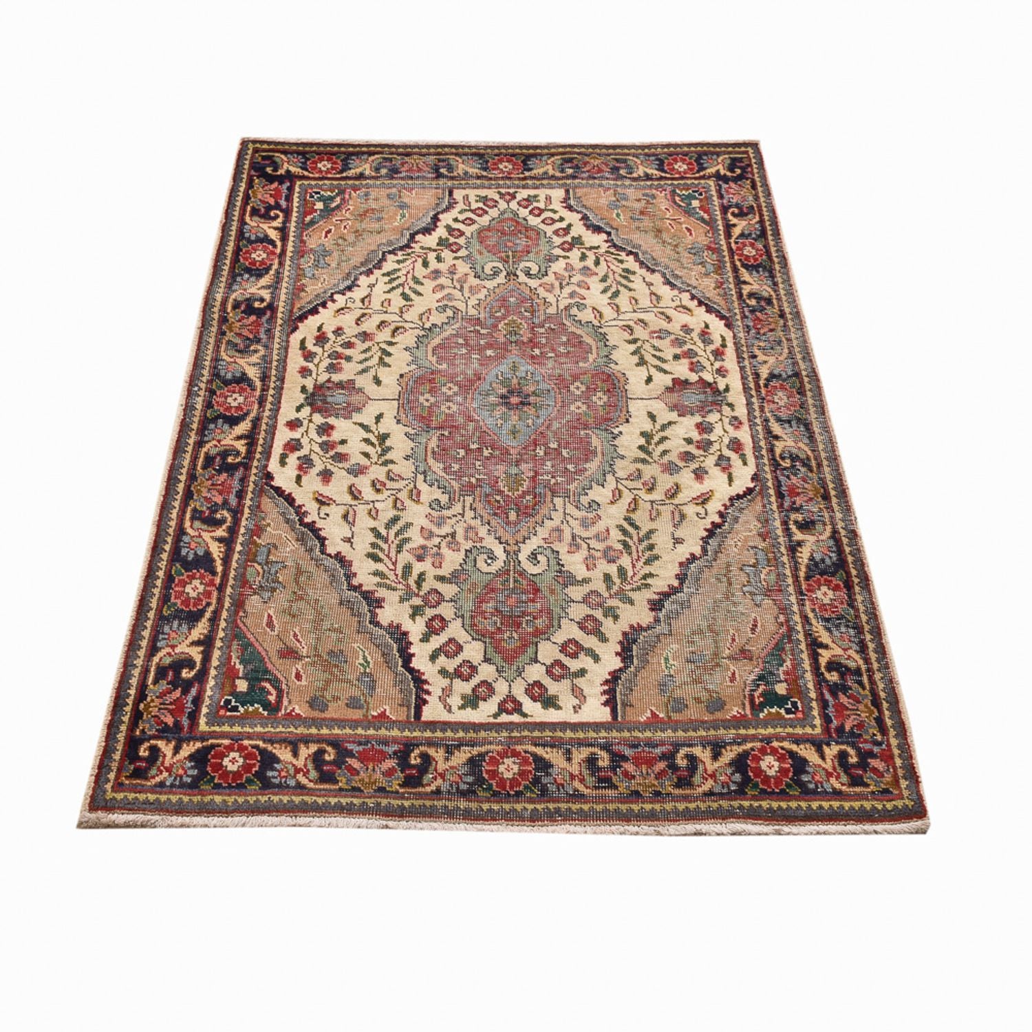 Alfombra persa - Tabriz - 146 x 98 cm - multicolor