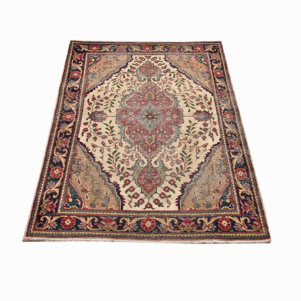 Alfombra persa - Tabriz - 146 x 98 cm - multicolor