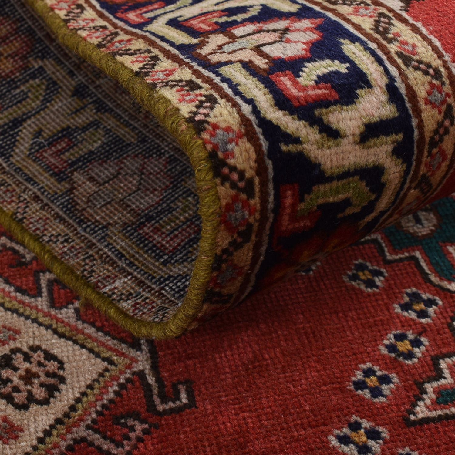 Alfombra de pasillo Alfombra persa - Tabriz - 340 x 96 cm - rojo