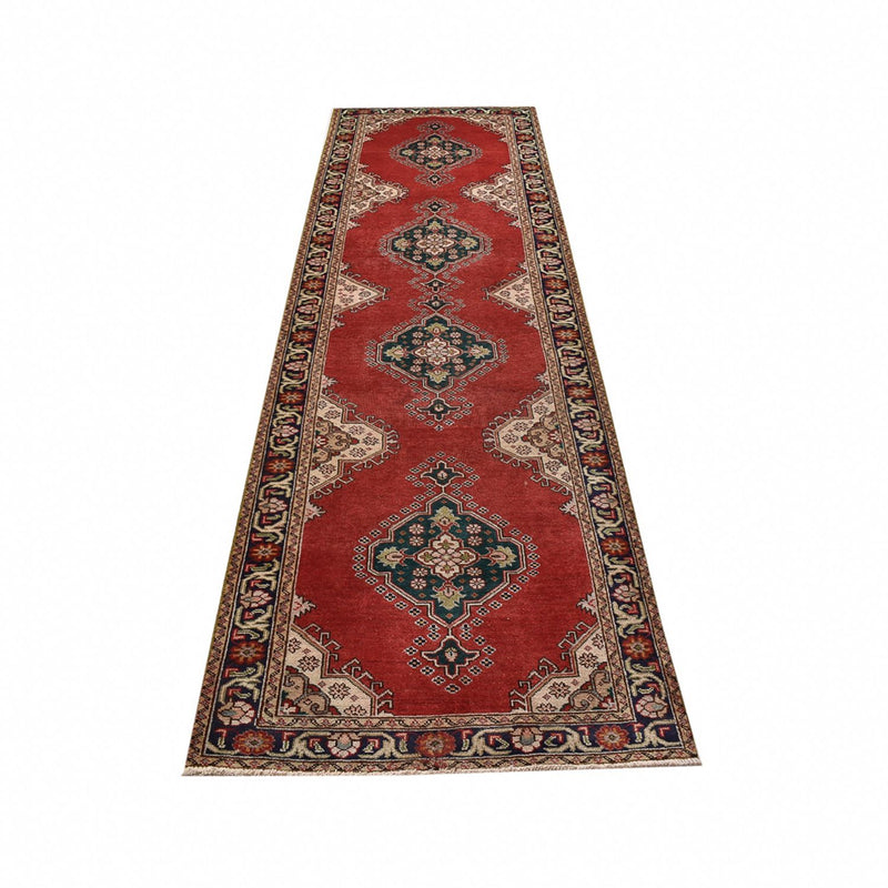 Alfombra de pasillo Alfombra persa - Tabriz - 340 x 96 cm - rojo