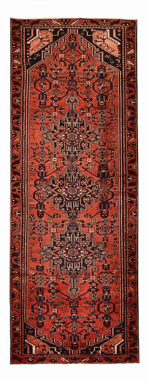 Alfombra de pasillo Alfombra persa - Bidjar - 288 x 104 cm - rojo