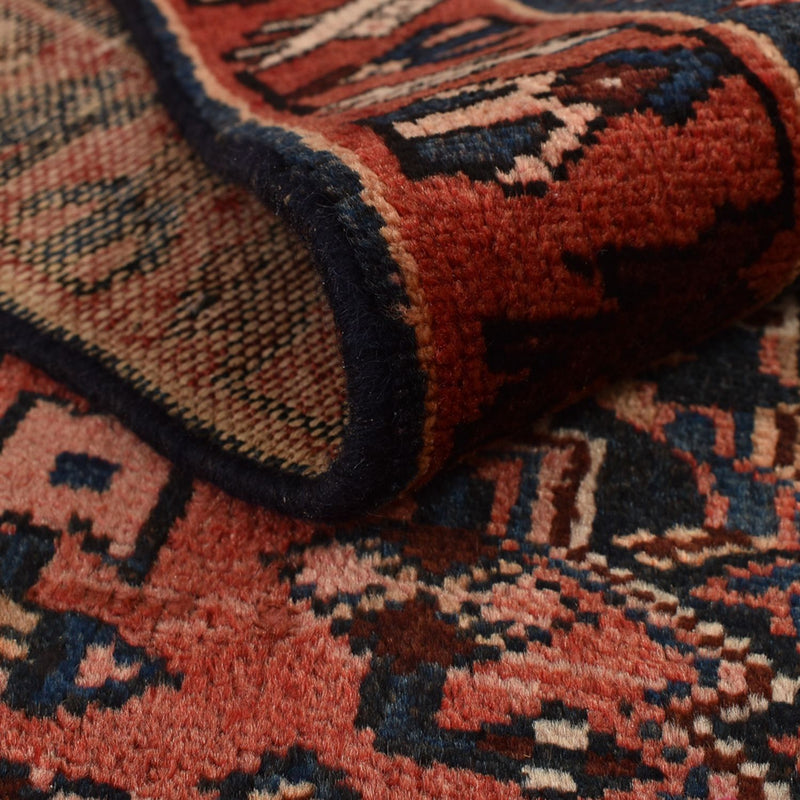 Alfombra de pasillo Alfombra persa - Bidjar - 288 x 104 cm - rojo