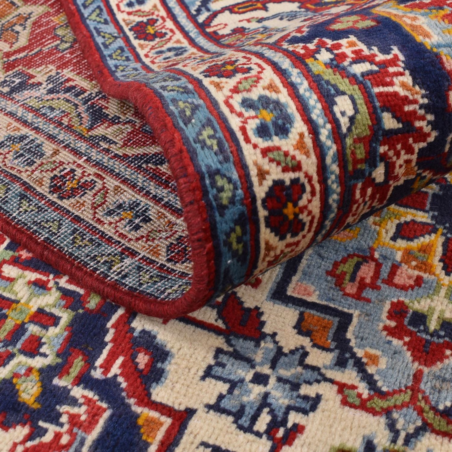 Alfombra persa - Keshan - 244 x 146 cm - rojo
