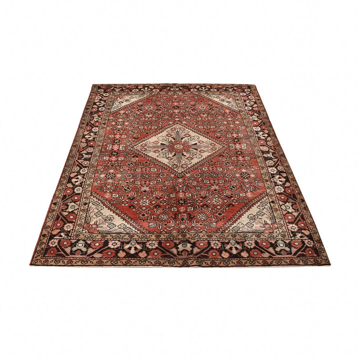 Alfombra persa - Nómada - 218 x 154 cm - rojo claro