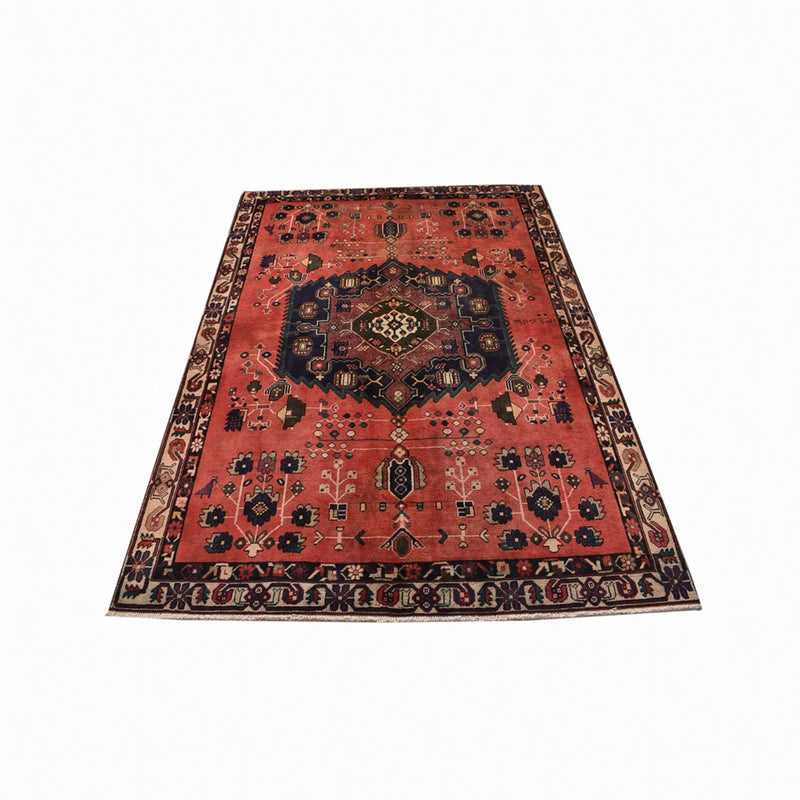 Alfombra persa - Nómada - 237 x 155 cm - rojo claro