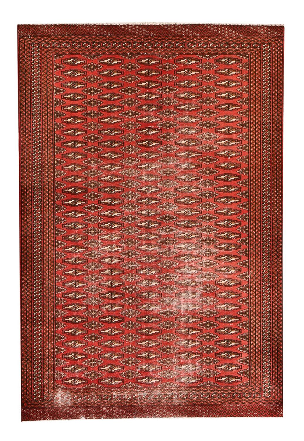 Alfombra Turkaman - 190 x 128 cm - rojo