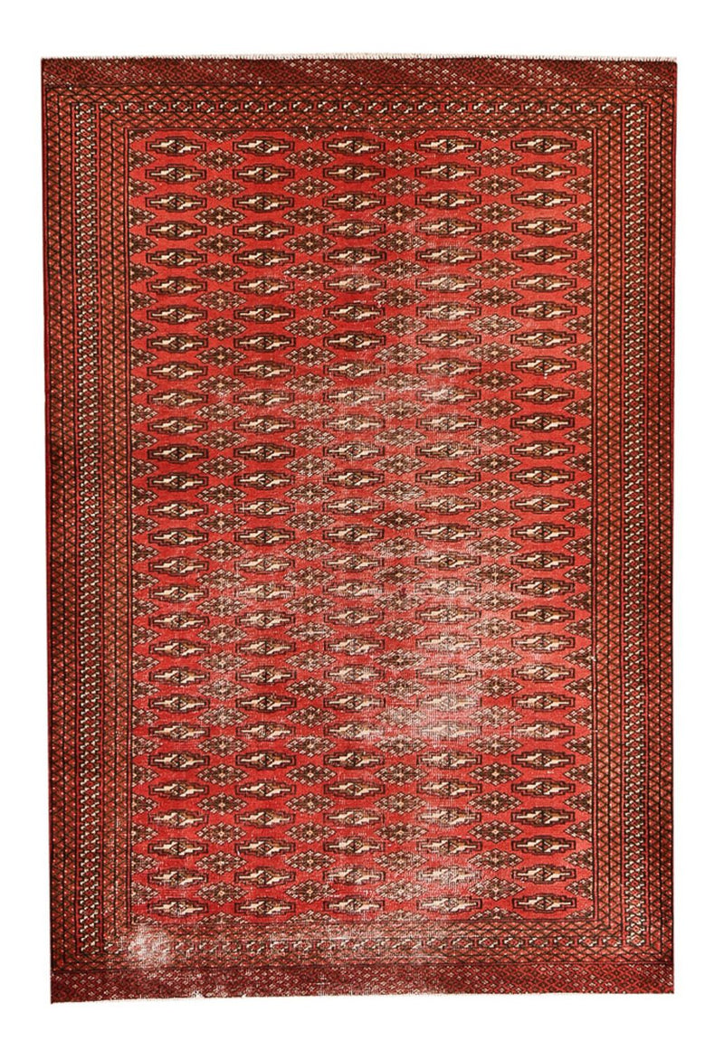Alfombra Turkaman - 190 x 128 cm - rojo