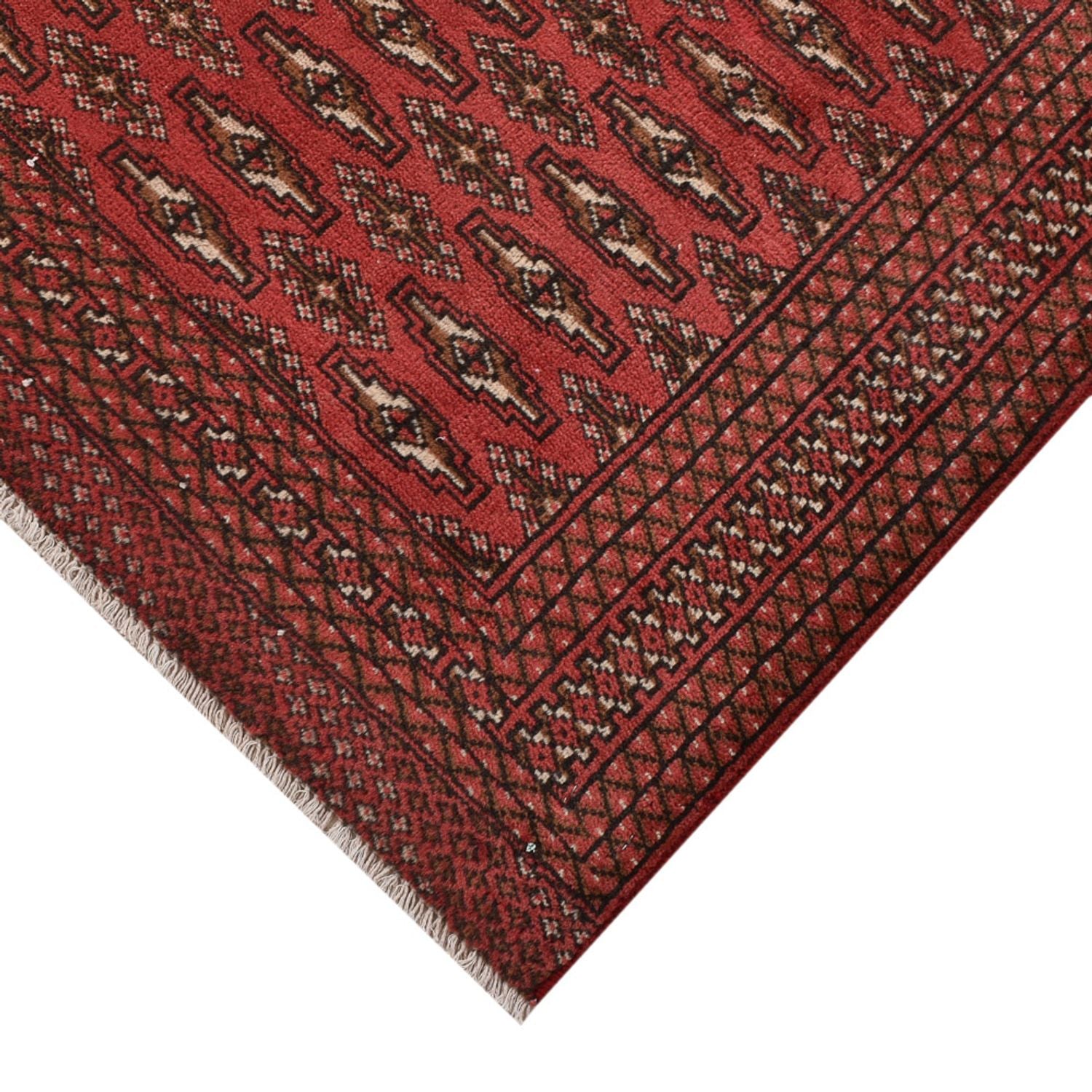Alfombra Turkaman - 190 x 128 cm - rojo