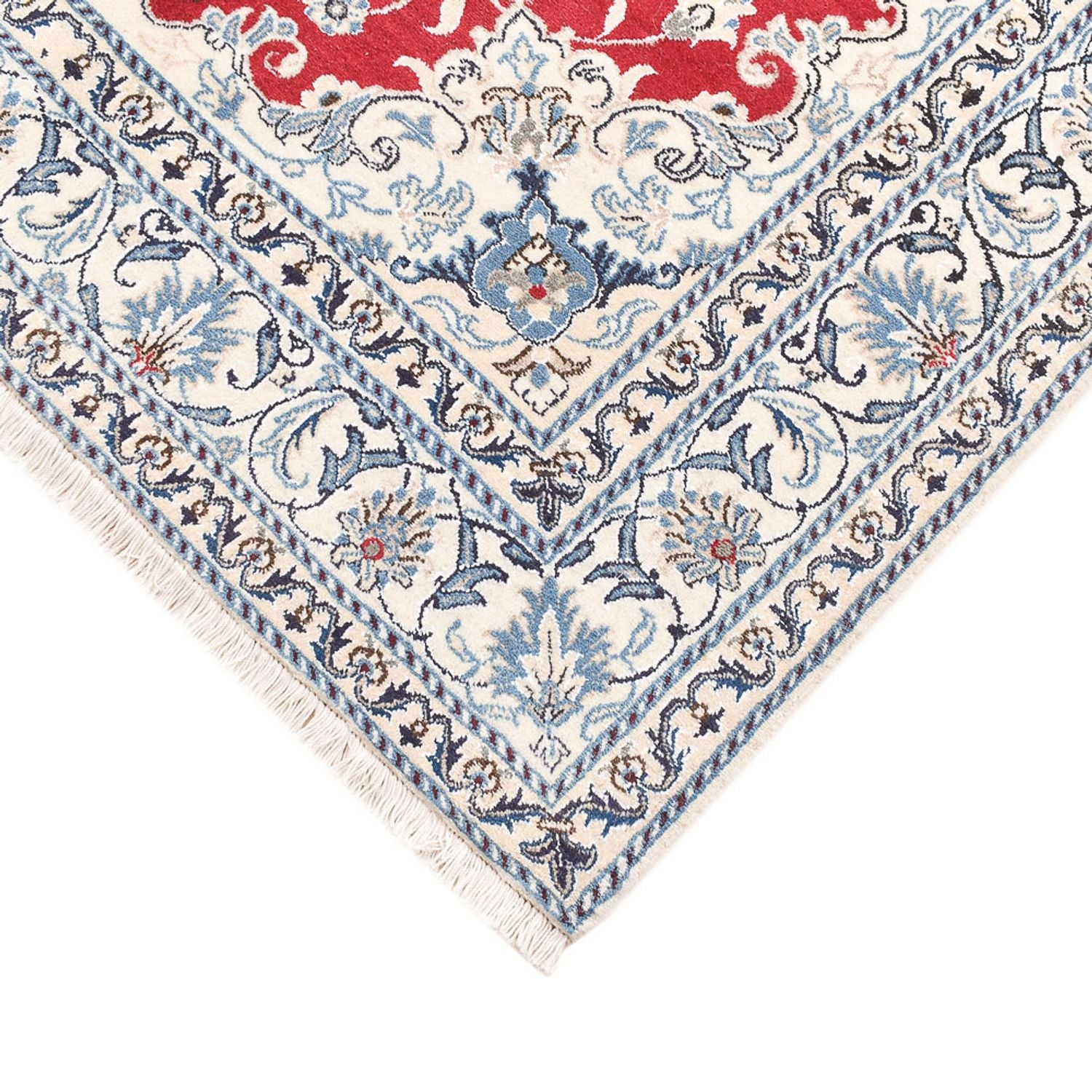 Alfombra persa - Nain - 200 x 149 cm - rojo