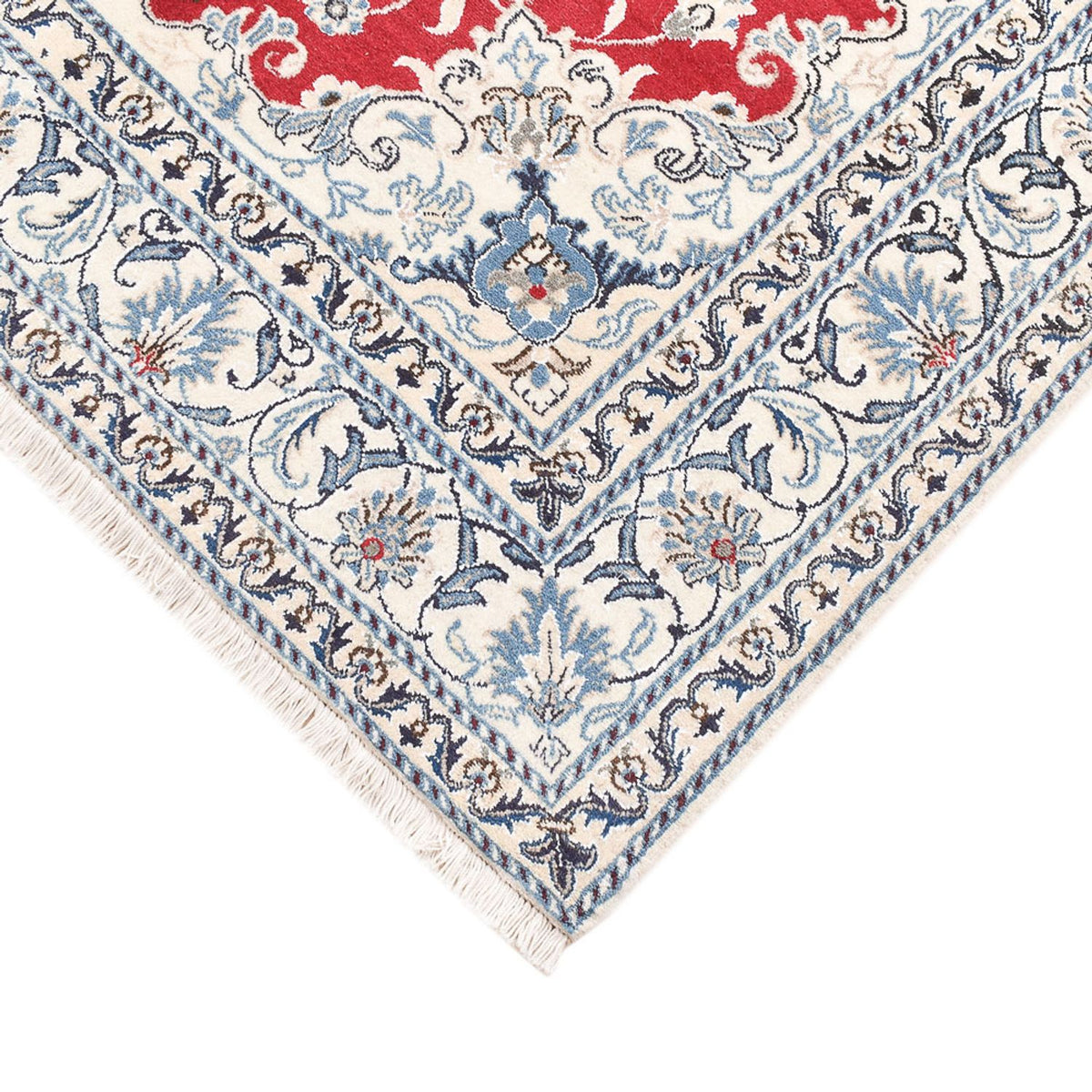 Alfombra persa - Nain - 200 x 149 cm - rojo