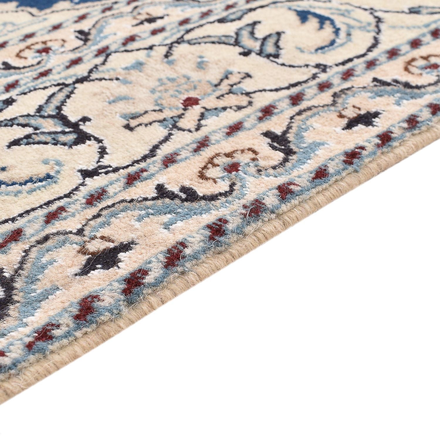 Alfombra persa - Nain - 198 x 149 cm - azul